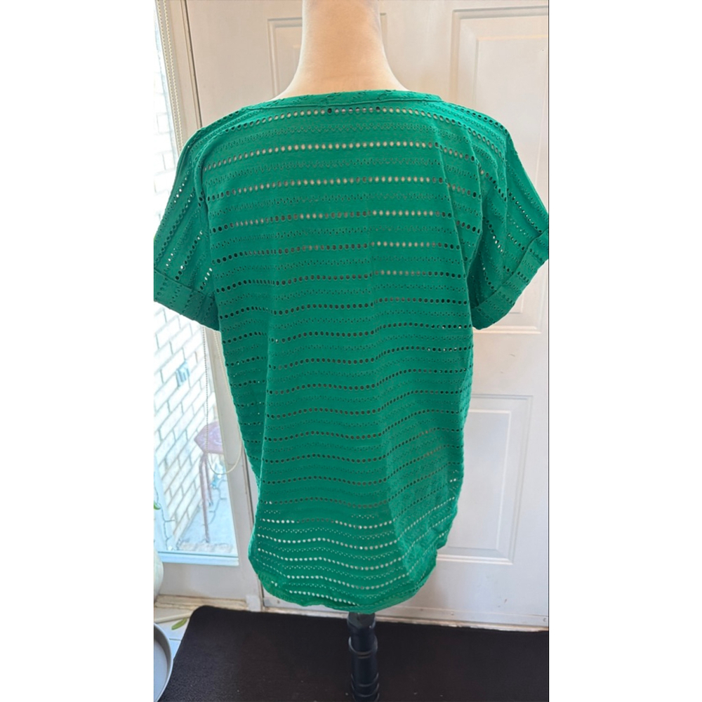 Women's Kim & Cami Green Short Sleeve Tee L - Picture 4 of 9